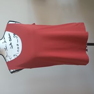 Chico's Women's Rust/Orange, Nylon/Spandex Tank Top